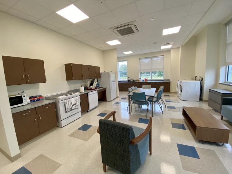 Sussex Consortium students learn daily living skills, such as how to cook and do laundry, in the simulated apartment. ELLEN DRISCOLL PHOTO